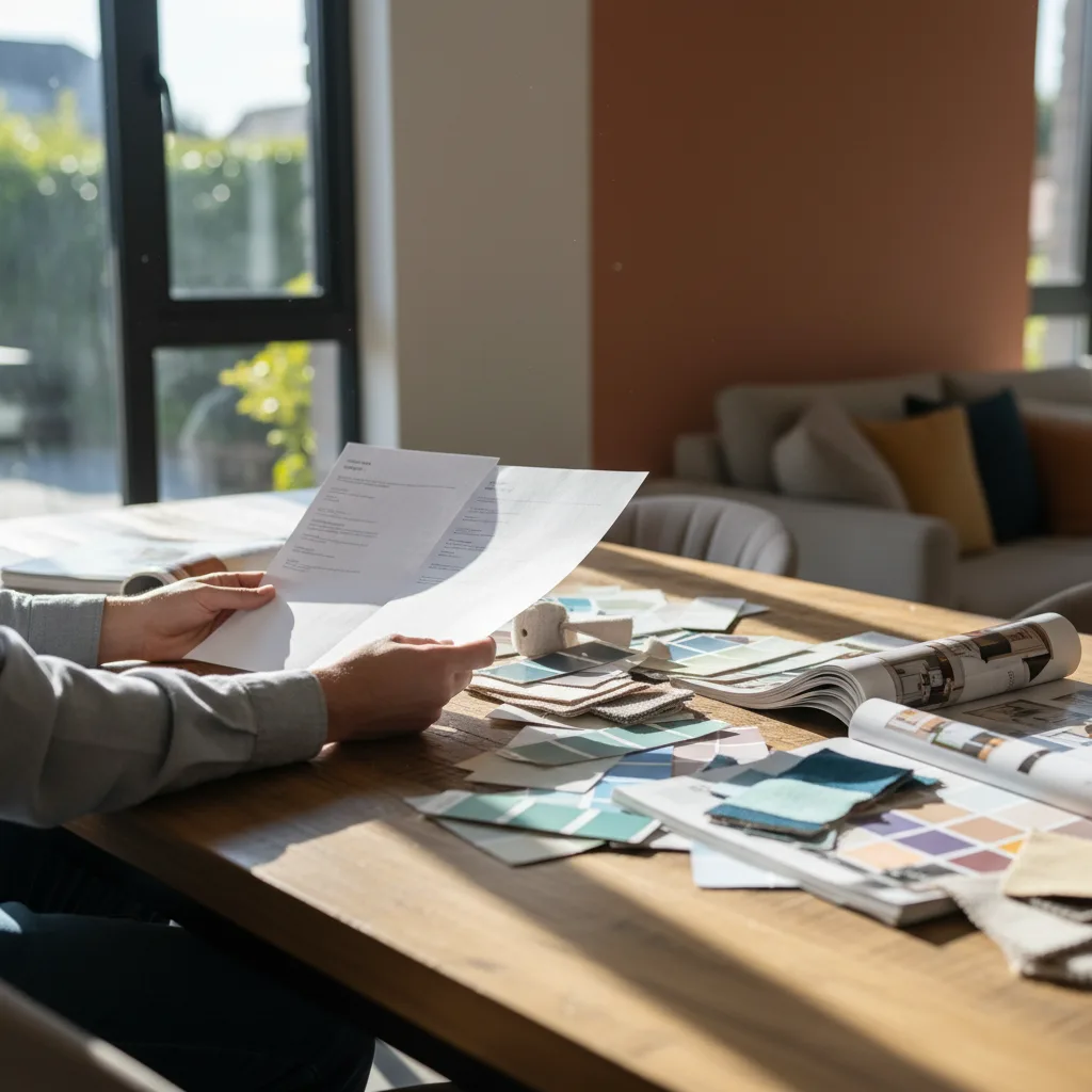 Capture d'avis clients vérifiés sur un peintre d'intérieur